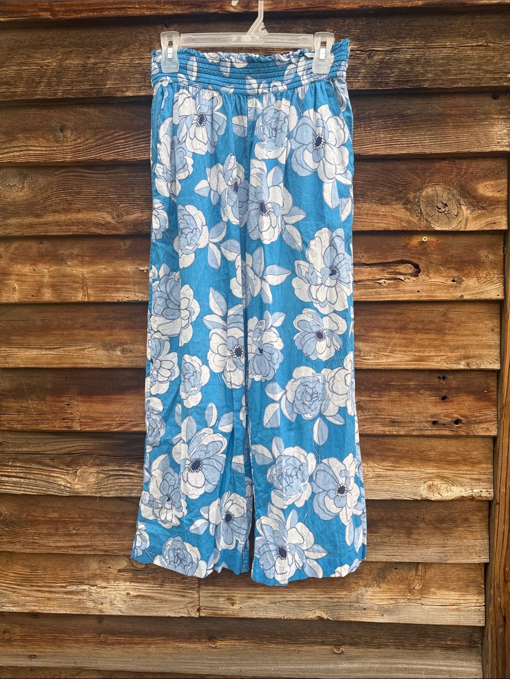 J crew cotton pants elastic waist